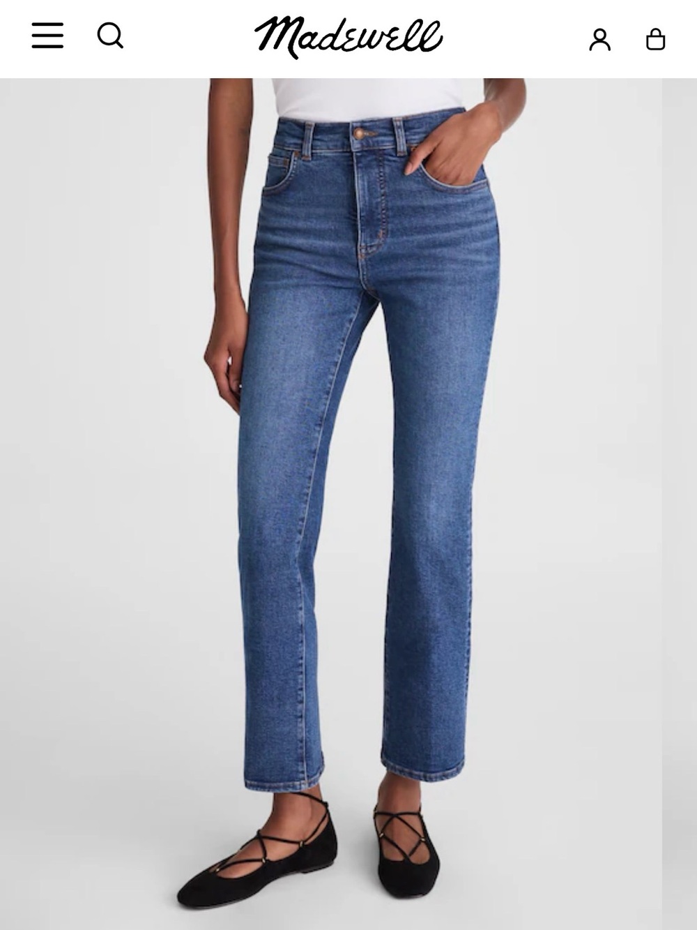 Madewell Petite Vintage Flare Crop Jeans 29
